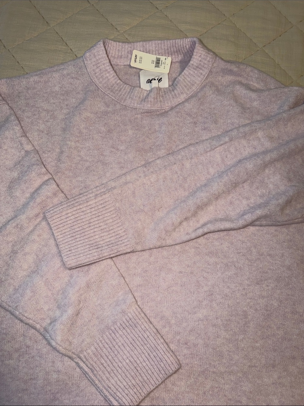AERIE NWT Lavender Crewneck Sweater